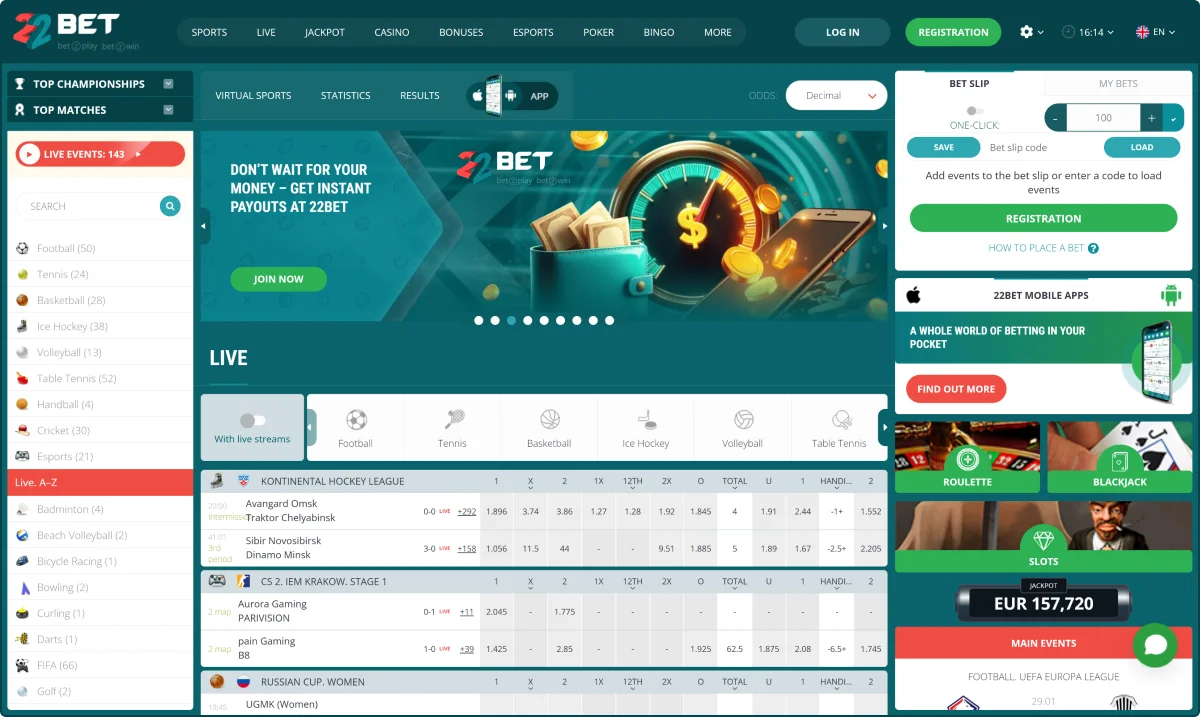 22Bet Sport 22Bet Sport